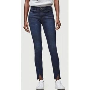 Frame Denim Le Skinny De Jeanne Crop in Lauretta Wash
